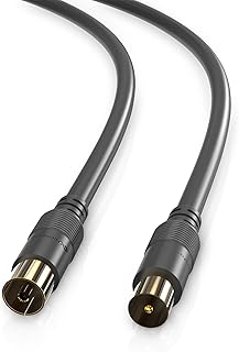 TV antenna cable HQ for DVB-C, DVB-T/T2 4K UHD 1080P FHD HDTV 3D TV Coaxial cable to TV sockets Double armor plated connectors.. Shop smart with DIAYTAR NIGERIA, offering a vast product range delivered to your doorstep within a week.