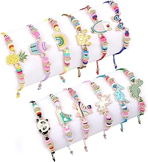 12 pieces for children's children's bracelets, unicorn jewelry for women, unicorn design, cute multicolored woven multicolored friendship bracelet, simulation game.. DIAYTAR NIGERIA brings the market to your fingertips with affordable prices and swift delivery services.