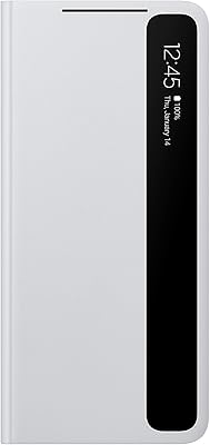 Samsung protection case for Galaxy S21 Ultra, S View Flip Cover - Gray (American version).. Shop from anywhere in Nigeria and receive your DIAYTAR purchases at affordable prices within a week.