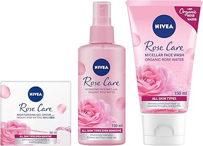 Nivea skin care pack with micellar rose: face cleaner for the face 150 ml, moisturizing gel-cream for the face 50 ml and moisturizer for the face 150 ml.. Discover a new way to shop with DIAYTAR NIGERIA's comprehensive marketplace and quick delivery options.