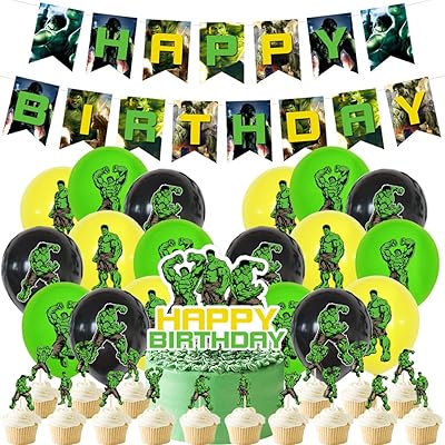 LKNBIF Hulk celebration decorations, 35 superhero balloons with avengers birthday cake decoration birthday banner Hulk aluminum balls with hulk pattern.. Shop smarter with DIAYTAR NIGERIA's vast product range and budget-friendly delivery within the week.
