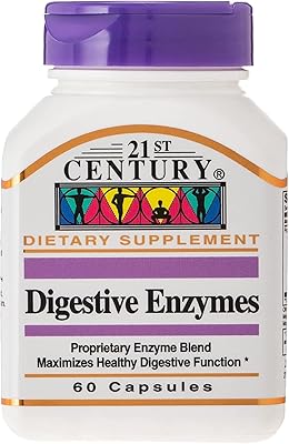 Twenty -first century digestive enzyme - 60 capsules.. DIAYTAR NIGERIA puts thousands of products at your fingertips with affordable prices and delivery within a week.