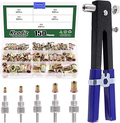Kaydek 156 Robust manual manual game games nut with 5 interchangeable metric nuts and 100 pieces bolts m3/m4/m5/m6/m8 for car furniture.. Enjoy the simplicity of shopping with DIAYTAR NIGERIA, offering vast choices delivered in just 5-8 days.