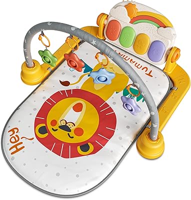 Gymnastics carpet for baby piano, bright newborn game carpet, fitness and musical activity, with arches and 4 rattles, suitable from 0 months, gift toys for infants.. Your one-click solution to affordable shopping, DIAYTAR NIGERIA delivers quality products nationwide.