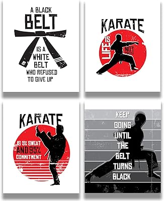 Wall decoration for martial arts jujitsu taekwondo judo mma karate lot of 4.. Transform your shopping experience with DIAYTAR NIGERIA's vast product selection delivered at unbeatable prices.