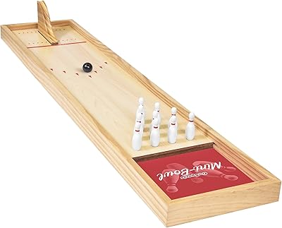 GO Sports Mini Bowl-01 table bowling set | Luxury wooden construction with dry erasable dashboard | Perfect for children and adults.. Your shopping journey simplified with DIAYTAR NIGERIA's vast selection and budget-friendly shipping.