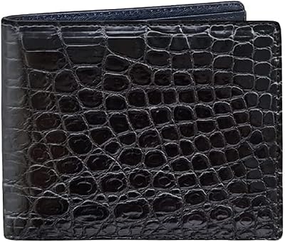 Passion pro handmade handmade leather portfolio luxury in crocodile leather | Luxury black leather portfolio hand-handed carrier soft carrier to the touch.. The best online shopping experience in Nigeria — DIAYTAR delivers it all.