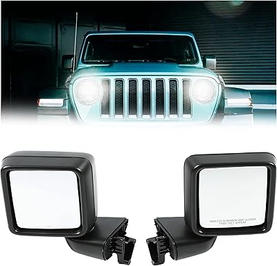Quavo mirror compatible with Jeep Wrangler JL and Jeep Gladiator 2018-2022, replacement for driver and passenger sides 82215138.. Your everyday shopping destination, DIAYTAR NIGERIA offers quality and value delivered within days.