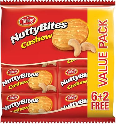 Tiffany's Natty Bites cashew cookies - Economic pack 8 x 81 g.. Shop efficiently with DIAYTAR NIGERIA, offering thousands of products at unbeatable prices delivered promptly.