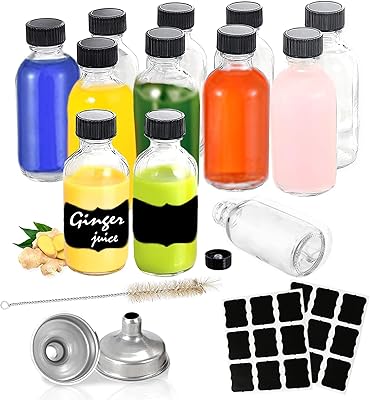 Z-Synka Set of 12 glass bottles of 2 oz with traffic jams.. Shop with confidence at DIAYTAR NIGERIA, offering thousands of products with budget-friendly shipping.