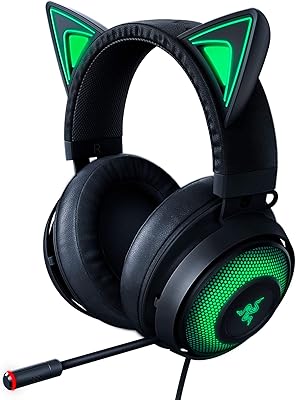USB Razer Kraken Kitty RGB game helmet: Spatial surround sound 7.1 THX - RGB chromatic lighting - Retractable microphone with active noise removal - Light aluminum frame -.. Your shopping journey simplified with DIAYTAR NIGERIA's vast selection and budget-friendly shipping.