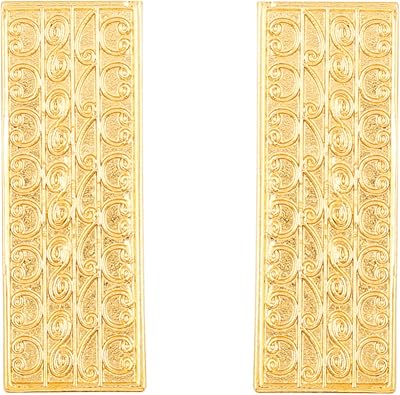 Touchstone earrings with an Indian artistic design Bollywood, Large earrings, gold and silver color jewelry for women., Alloy, alloy.. DIAYTAR NIGERIA: Bringing affordable shopping solutions with a diverse product catalog delivered nationwide.