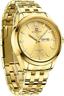 Naviforce Business Watches De Luxe Minimalist Automatic Automatic Date Calendar Display in Stainless Stainless Steel Watch For Men Japanese Movement.. Unlock endless possibilities with DIAYTAR NIGERIA's affordable marketplace and reliable delivery service.