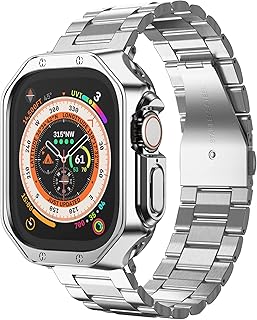 MRUSG Compatible with the bracelet and the Apple Watch case, metal stainless steel channel with TPU shell, Boucle Bracelet for intelligent watch, bracelet for i-watch ultra series 8 7 6 5 4 3 2 1 SE2.. Your budget-friendly online marketplace, DIAYTAR NIGERIA delivers a world of products in just 5-8 days.
