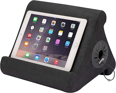 Flexible Flippy Multi-Angle Flexible Pillow Support with new storage for iPad, tablet, reader, Smartphone, Books and Magazines (smoked).. The future of Nigerian shopping is here — DIAYTAR Nigeria.