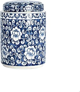 Vase bowl covered in blue and white porcelain of ancient style in white porcelain, Chinese style Ming, Chinese design Jingdezhen.. Shop the smart way with DIAYTAR NIGERIA's extensive selection and budget-friendly nationwide delivery.