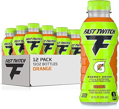 Energy drink at the Orange Gatorade Fast Twitch, bottles of 12 oz, (12), 200 mg of caffeine, without sugar, electrolytes.. Enjoy low prices, wide selections, and reliable delivery with DIAYTAR Nigeria.