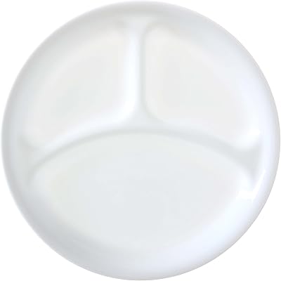 Divided lunch plate Corel Winter Frost White 8.5 "/21.6 cm, pack of 6 of 3118.. DIAYTAR NIGERIA: Where shopping meets satisfaction with affordable prices and prompt delivery services.