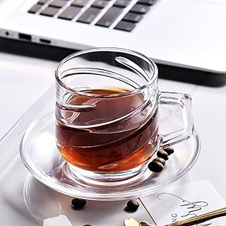 Set of coffee cups and Martvia Classic Clear for Expresso.. DIAYTAR NIGERIA revolutionizes access to quality products with affordable prices and dependable shipping.