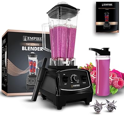Mixer Empire Smoothie Maker 2200W, 10 adjustable speeds with 2L container without BPA, high speed mixer 30,000 rpm with multi-like, professional kitchen mixers.. Navigate through thousands of products at pocket-friendly prices with DIAYTAR NIGERIA's easy-to-use platform.