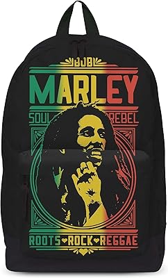 Bob Marley Roots Rock (Vintage backpack) [vinyl], multicolored, roxx.. Your everyday shopping destination, DIAYTAR NIGERIA offers quality and value delivered within days.