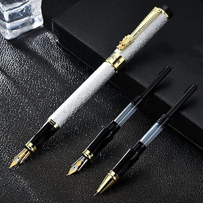 Set of three Iridium luxury feather pens, Plume pen with a distinctive design suitable for students, set of office pens (money).. DIAYTAR Nigeria: Where affordability meets speed and quality.