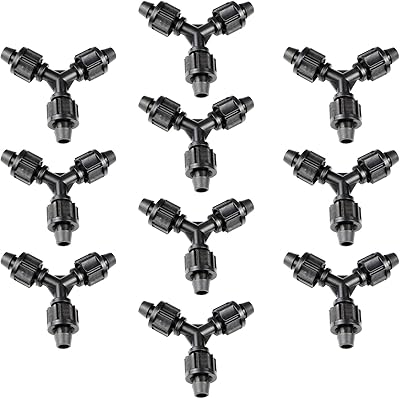 EUCLVER barbelled T connectors kit for 1/2 "pipe, Irrigation Irrigation fitting kit for garden, agriculture, irrigation system, pipe fittings (Y).. Experience DIAYTAR NIGERIA, where extensive product variety meets pocket-friendly prices and reliable delivery.