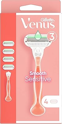 Razor handle from sensitive smoothness for women + 4 rechargeable razor blades.. Experience the ease of modern shopping with DIAYTAR NIGERIA's comprehensive platform and quick delivery.