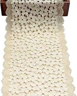 Extensible lace ribbon 5 meters wide floral embroidered for hair accessories, sewing, crafts, wedding festival decorations (beige).. Shop from Nigeria's largest product selection at DIAYTAR, with budget-friendly prices and swift delivery.