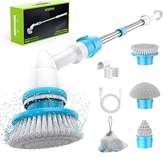 ORAIMO Bathroom Electric Pururator, 430 rpm Wireless Pantlus Wireless with adjustable extension arm, 3 replaceable brushes for bathtub, coulis, tiles, wall, floor, sink.. DIAYTAR NIGERIA brings the nation's largest product catalog to your doorstep at prices you'll appreciate.