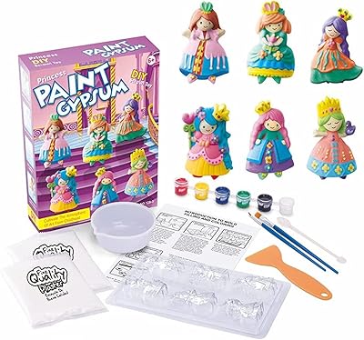 Kit of art and craft painting for children, paint your own sculptures, DIY creative games, drawing sets in ceramic and plaster, gift toys for boys and girls aged 3 4 6 7 8 years old and over (pretty girl).. Shop smarter with DIAYTAR NIGERIA's vast product range and budget-friendly delivery within the week.
