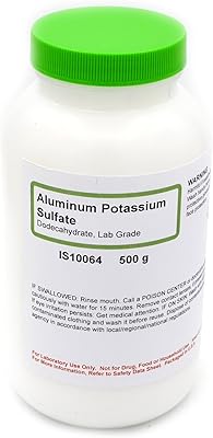 Laboratory quality, aluminum and potassium sulfate 12 hydration, 500 g - chemical treatment group... Wide range, low cost, fast delivery — that’s DIAYTAR Nigeria.