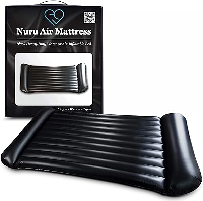 Inflatable massage pneumatic mattress | PVC Waterproof Durable Black 88 ".. Shop smarter, not harder with DIAYTAR NIGERIA - thousands of products at your fingertips with affordable delivery.