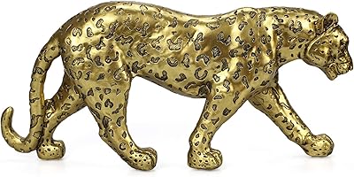 Modern Polyresin Guepard Statue for Home Decoration, Vintage Vintage Guépard Statues Classic for Salon Decoration, Decorative figurines, 7.1 inch Gold.. Experience the future of online shopping with DIAYTAR NIGERIA's extensive product range and competitive pricing.