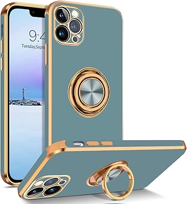 Bentoben Iphone 13 Pro Max shell with 360 ° support ring, fine cut, shock resistant, car magnetic support, non -slip support, protection for women, men, girls and boys, iphone 13.7 "shell, gray, gray.. Shop smart, shop DIAYTAR - Nigeria's most affordable e-commerce platform with nationwide delivery.