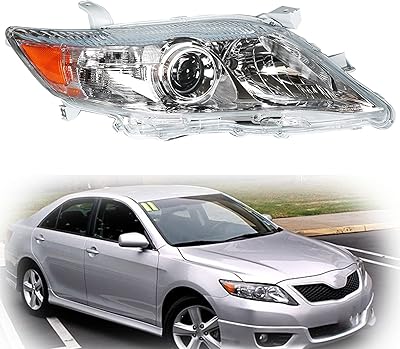 Headlight bulb front chrome right 81110-06520 replacement Passenger side for Camry 4 doors 2010 2011.. Shop confidently with DIAYTAR NIGERIA, offering affordable prices and reliable delivery within a week.