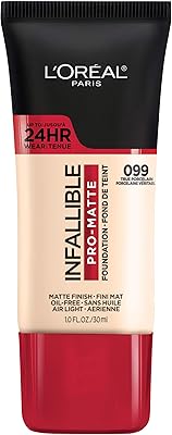 L'Oréal Paris Makeup Infallible Pro matte long -lasting liquid foundation, True Porcelain 099, 1 Fl Oz.. Skip the traffic, shop online — DIAYTAR Nigeria brings it to you.