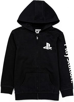 Hooded sweater and zipper decorated with a gaming logo for boy, black color.. Shop without compromise at DIAYTAR NIGERIA, where quality, affordability, and quick delivery coexist.
