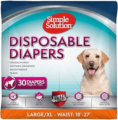 Disposable diapers very simple solutions for female dogs | Ultra absorbent with humidity indicator | L/XL | 30 pieces.. DIAYTAR NIGERIA: Where shopping is affordable, selection is vast, and delivery is always reliable.