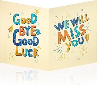 Homanga Large farewell greeting card 35 x 55 cm signature.. Experience the ease of modern shopping with DIAYTAR NIGERIA's comprehensive platform and quick delivery.