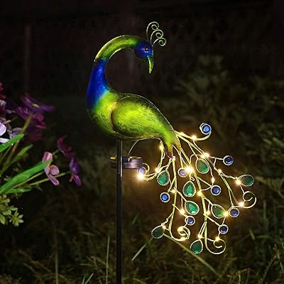 Sunlaught lamps from garden with waterproof peacock design for exterior garden decoration, patio, balcony, courtyard, peacock gifts for mom, grandmother, birthday.. Experience retail satisfaction with DIAYTAR NIGERIA's comprehensive platform and prompt shipping service.