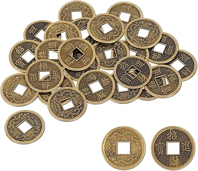 Pestle 57856 original Chinese currency coins, 1 inch, 25 pieces per package.. Shop with purpose and save with DIAYTAR NIGERIA's extensive platform and nationwide delivery service.