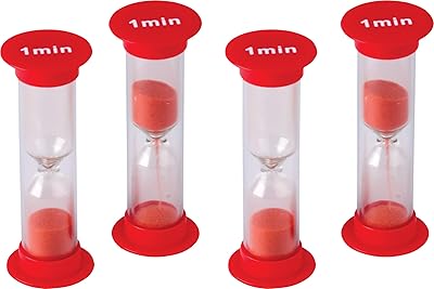 1 minute hourglass - Small (package of 4).. Shop across boundaries with DIAYTAR NIGERIA's comprehensive catalog delivered nationwide at budget rates.