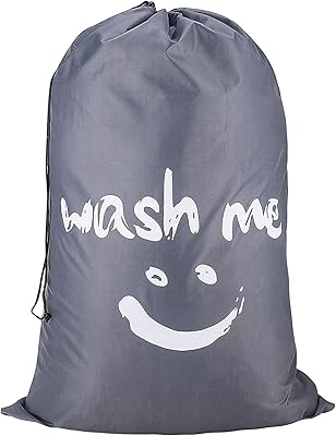 Rubik Wash me laundry bag, size XL 100 x 69 cm, machine washable, travel and storage basket for dirty clothes with cord closure (gray).. Shop with confidence at DIAYTAR NIGERIA, where affordability meets reliability in less than 8 days.