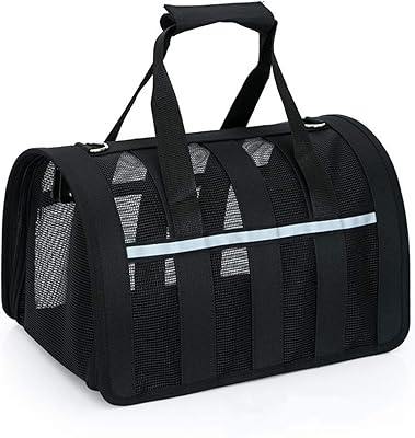 Travel bag for small pets, bags for transported air -approved air seat, with top and stitch sides, for small animals dogs and cats - black.. Discover more ways to save — every day on DIAYTAR Nigeria.