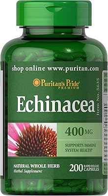 Echinacea capsules 400 mg for the immune health of Puritan's Pride to support the 200 capsules immune system.. Transform your shopping experience with DIAYTAR NIGERIA's vast product selection delivered at unbeatable prices.