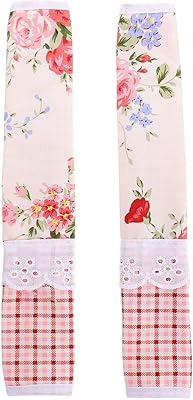 SOLESTRY 2 pieces covers with refrigerator door, decorative kitchen handles, protection of handle handle in non-slip fabric for fridge, keep oil stains (pink).. DIAYTAR Nigeria brings you closer to everything you need — fast delivery, low costs, and variety.