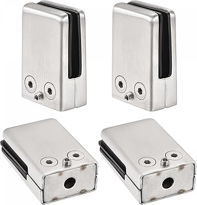 Sourcing Map Glass Glass In Stainless Stainless 4 Pieces Clip Square Support.. DIAYTAR NIGERIA combines extensive product options with budget-friendly prices, delivered in 5-8 days.
