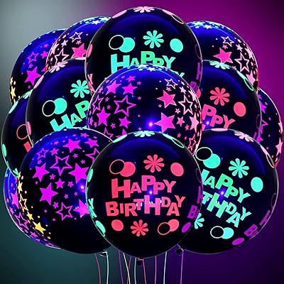Bright neon balloons, black light balloons, black light balloons, UV latex balloons for wedding birthday arch, 60 pieces 12.. Your budget-friendly online marketplace, DIAYTAR NIGERIA delivers a world of products in just 5-8 days.