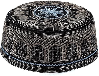 Keffieh unisex prayer hats for men, hat with Islamic skull design, united cap with embroidered headgear for Ramadan and Eid gifts.. Shop with purpose and save with DIAYTAR NIGERIA's extensive platform and nationwide delivery service.